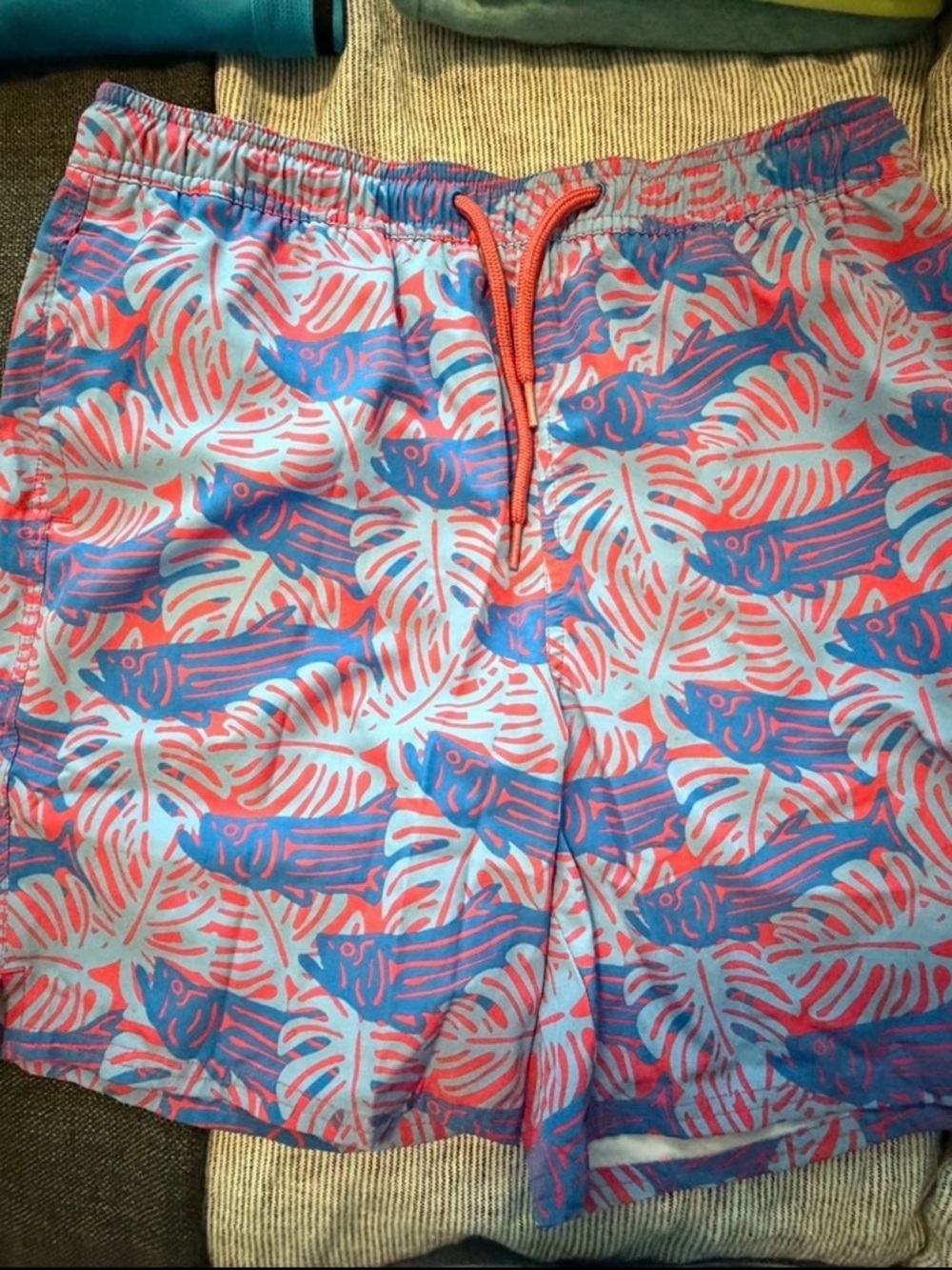 Vineyard Vines Kids Swim Trunks in Light Blue, Pink, Purple